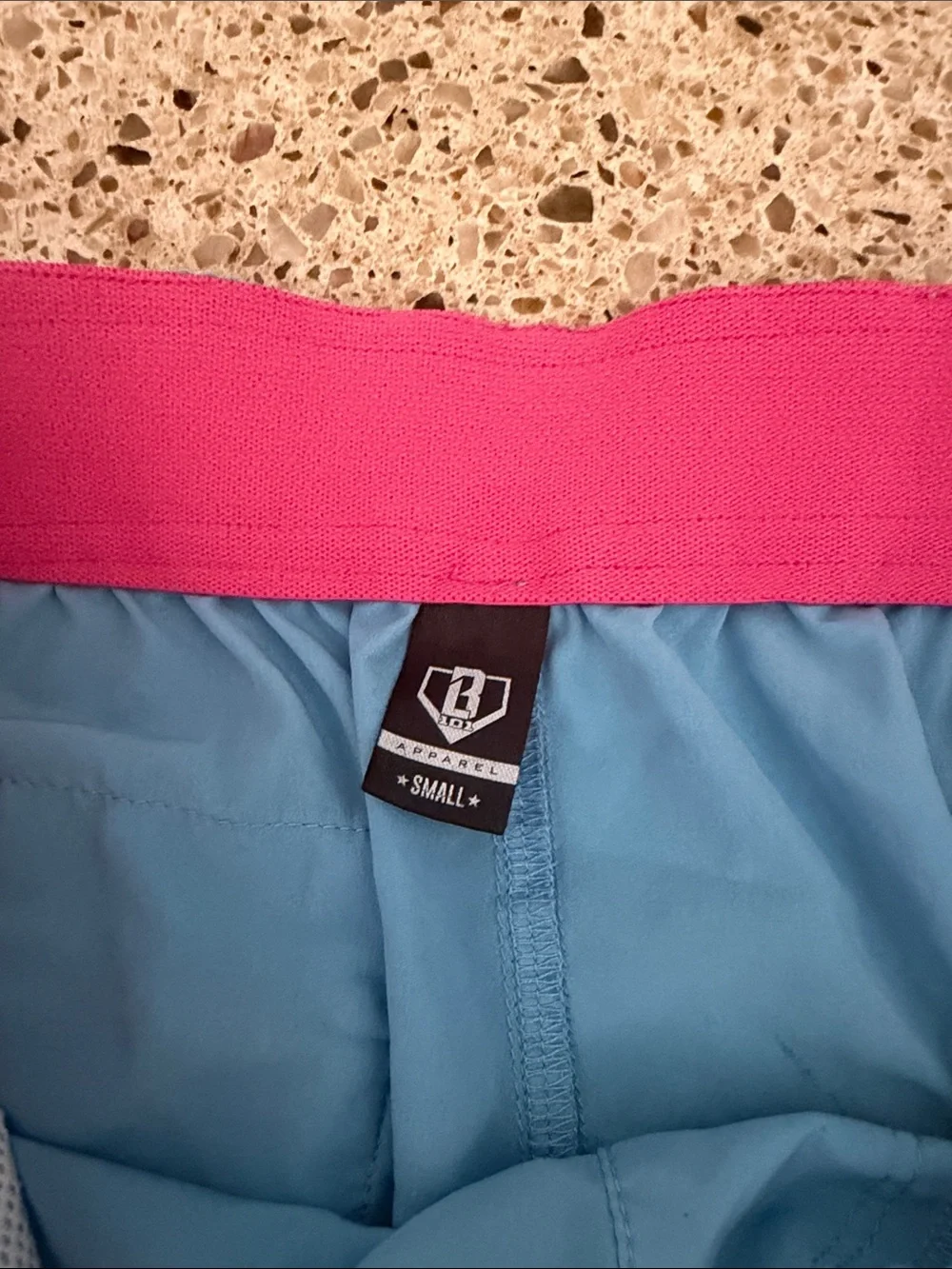 Baseball Lifestyle BL101 Light Blue Shorts size adult small